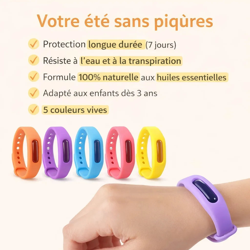 [Scale AI] benefits_list — Bracelet Anti-Moustique Répulsif - Protection Naturelle & Étanche